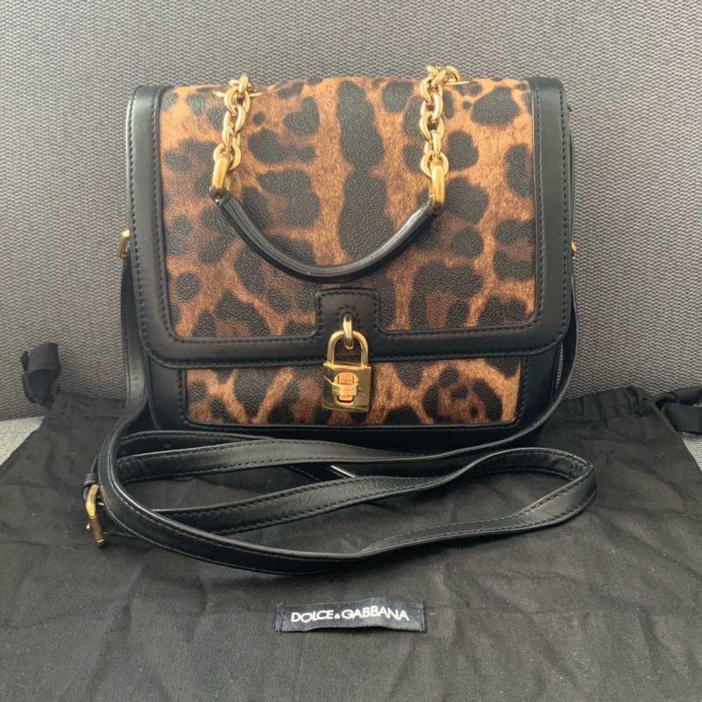 Dolce and Gabbana leopard handbag